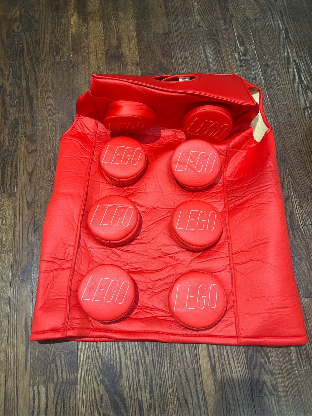 Lego Red adult costume one size perfect for Halloween